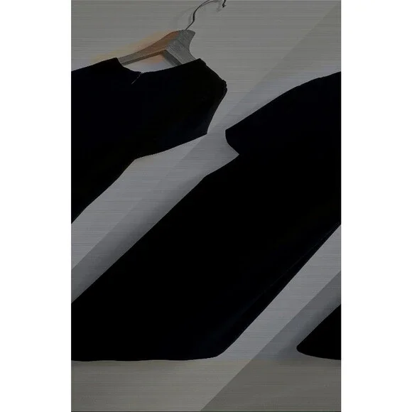 Maje Fraiche Keyhole Black Embroidered Short Sleeve Blouse size 2 $345 - Picture 14 of 15